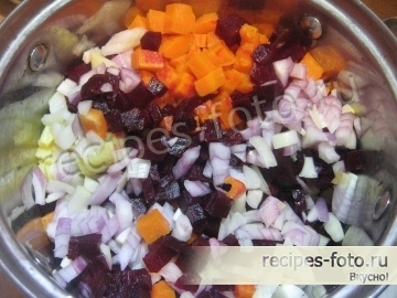 Классический винегрет без горошка и без капусты
