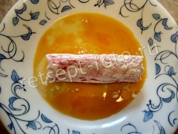 Закуска из крабовых палочек с сыром в кляре