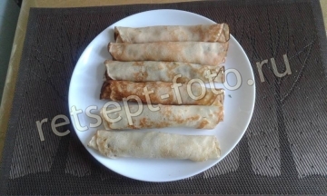 Закусочные блинчики с начинкой