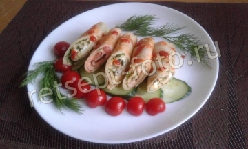 Закусочные блинчики с начинкой