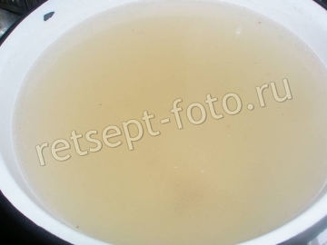 Заливное из зубатки и морепродуктов