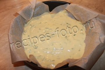 Заливной пирог с капустой и грибами на скорую руку
