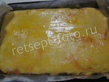 Заливной пирог с капустой на кислом молоке