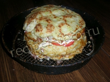Запеканка из кабачков с фаршем и помидорами: рецепт с фото