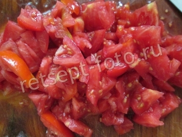 Запеканка из печени с овощами и творогом в духовке