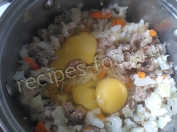 Запеканка из цветной капусты с фаршем