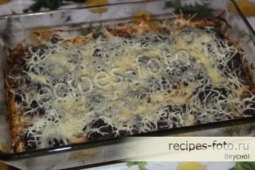 Картофельная запеканка с мясным фаршем в духовке