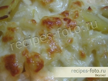 Запеканка картофельная с сыром и луком в духовке