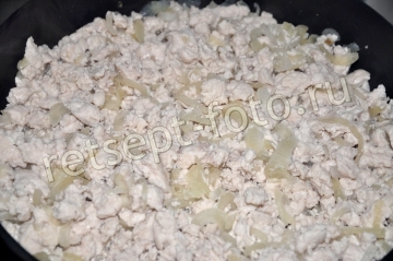 Запеканка с капустой и курицей