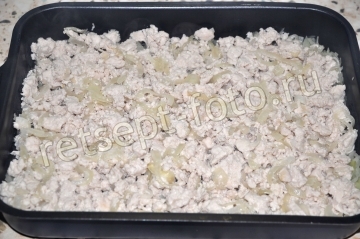 Запеканка с капустой и курицей