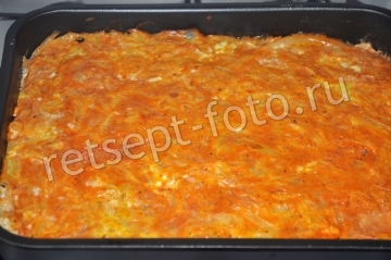 Запеканка с капустой и курицей