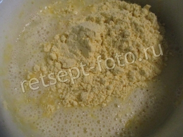 Заварной кекс из кукурузной муки без глютена