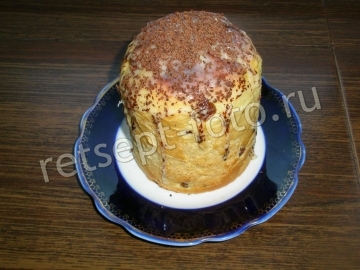 Заварной кулич на молоке