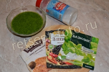 Зеленое масло из кинзы