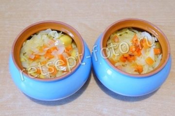 Жаркое из свинины с картошкой и капустой