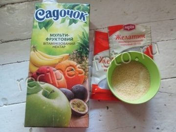 Желе из сока и пепси-колы в домашних условиях