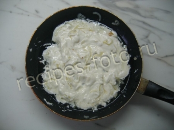 Жюльен с вешенками и курицей
