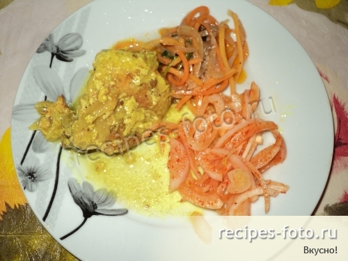 Курица в медово-горчичном соусе