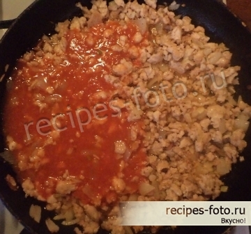 Лазанья мясная с фаршем и соусом Бешамель