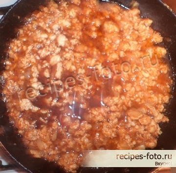 Лазанья мясная с фаршем и соусом Бешамель