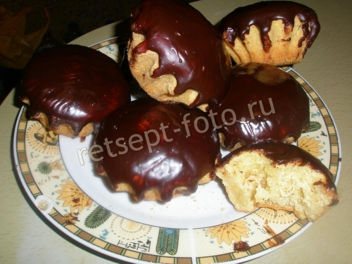 Апельсиновые кексы на растительном масле и молоке