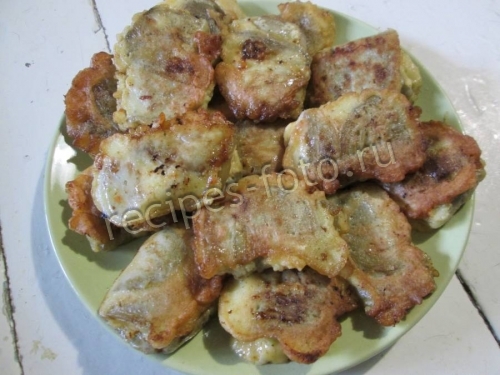 Баклажаны с сыром в кляре