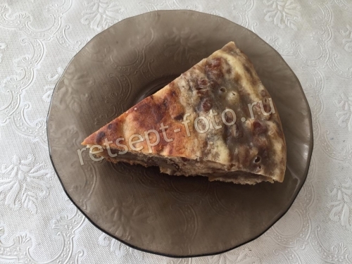 Банановый кекс с орехами в мультиварке