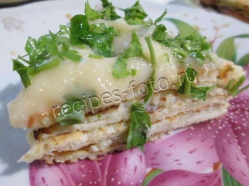 Блины с картошкой на кефире