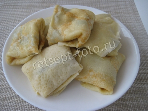 Блины с маслятами