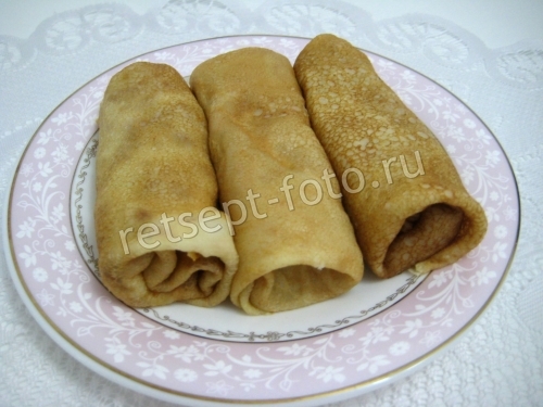 Блины с мясом и картошкой