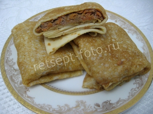 Блины с печенью