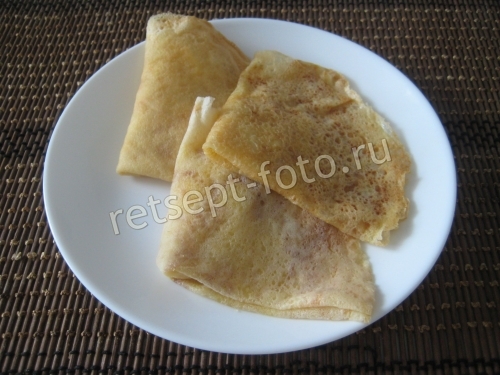 Блины с сыром на кефире