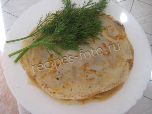 Блины с сыром в тесте