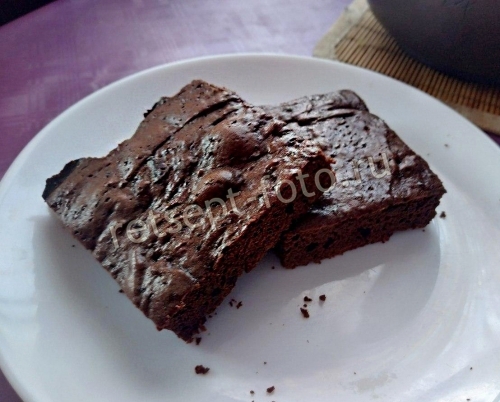 Брауни с какао без шоколада