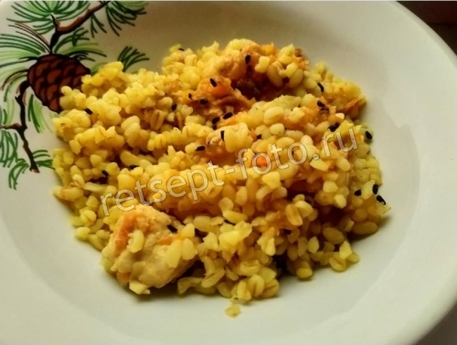 Булгур с индейкой