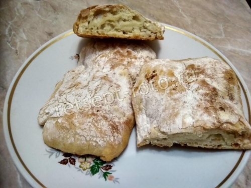 Чиабатта в духовке