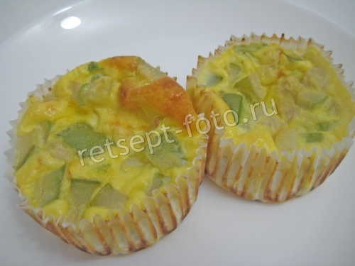 Диетический омлет с кабачками в духовке