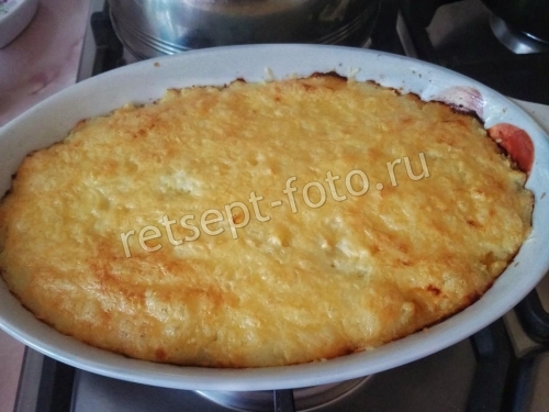 Диетический пастуший пирог (картофельная запеканка с курицей)