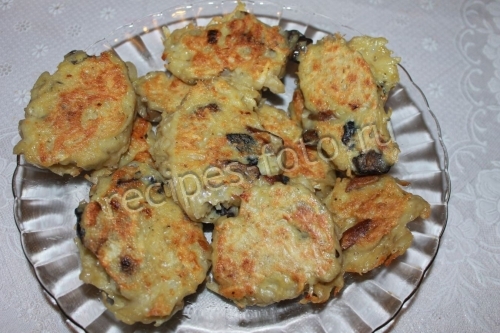 Картофельные драники с грибами