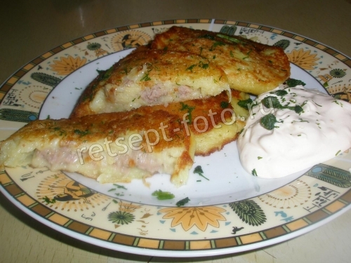 Драники с мясом