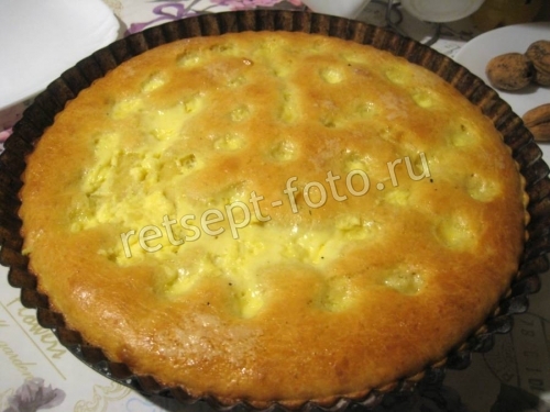 Французский сахарный пирог Tarte au sucre