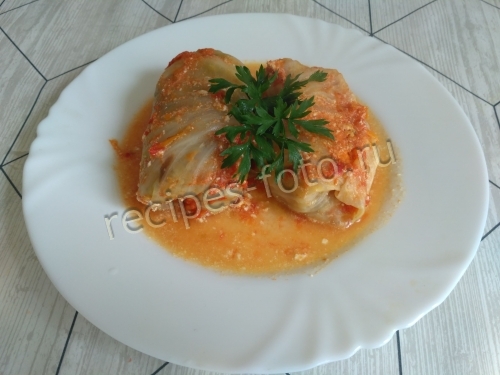 Голубцы с грибами и рисом