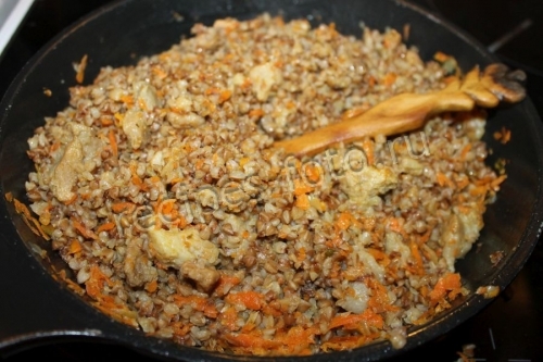Гречка по-купечески со свининой
