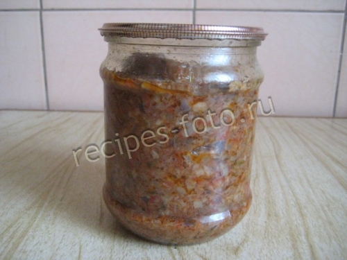 Грибная икра на зиму с помидорами и чесноком через мясорубку