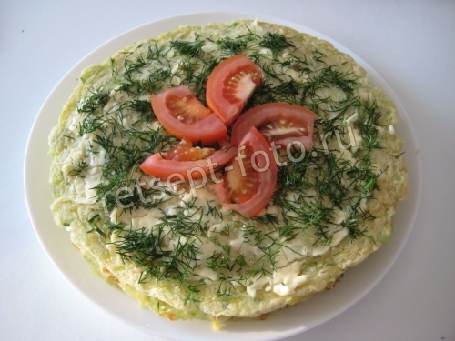 Кабачковый торт с сыром