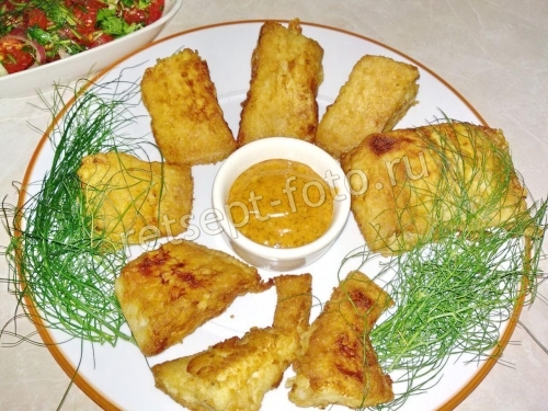 Камбала жареная в муке