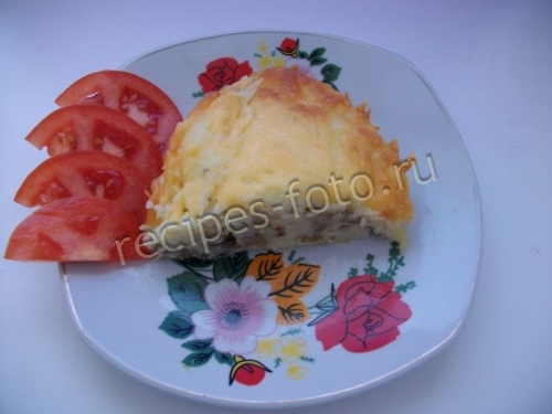Картофельная запеканка с фаршем в духовке