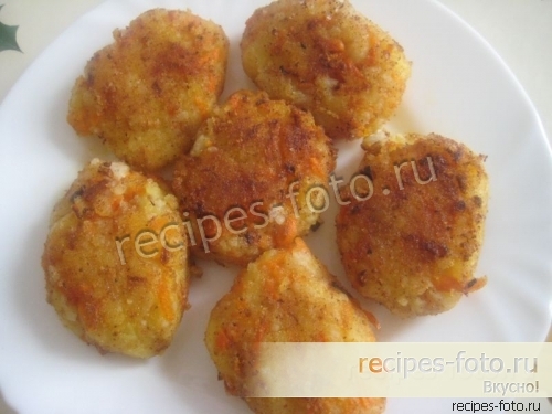 Картофельные котлеты с рисом