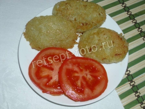 Картофельные драники с манкой без яиц