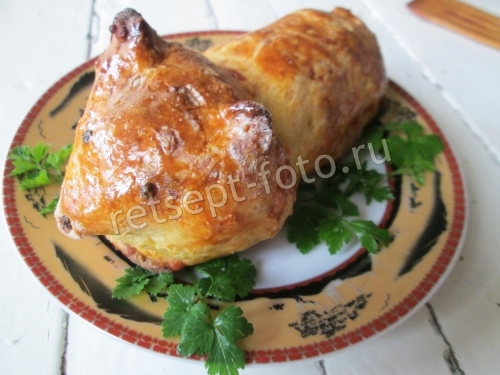 Картофельный пирог из пюре с сосисками